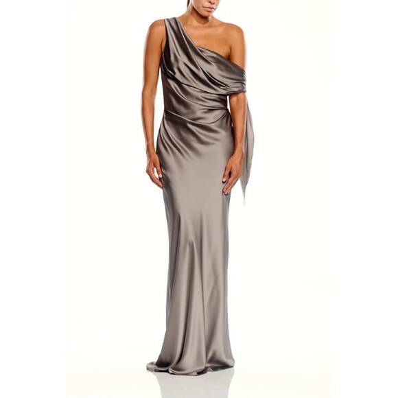 the sei asymmetric draped dress White Asymmetric Draped Dress – Summer Evenings